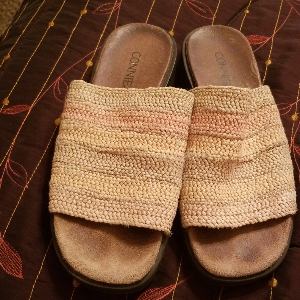Slide on sandals